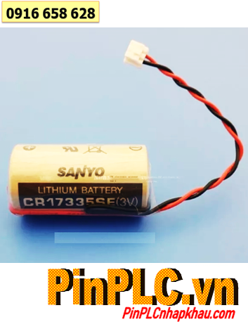 Sanyo CR17335SE; Pin nuôi nguồn Sanyo CR17335SE lithium 3v 2/3A 1800mAh /Xuất xứ NHẬT 